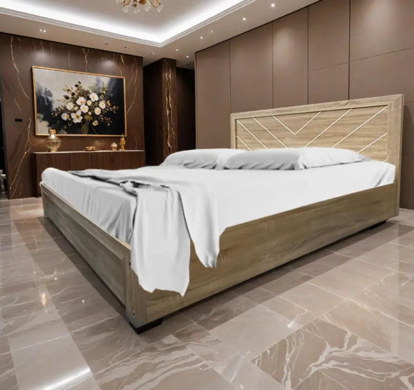 BED MOELLE 5FT MAROON 36MM INC LAMP 