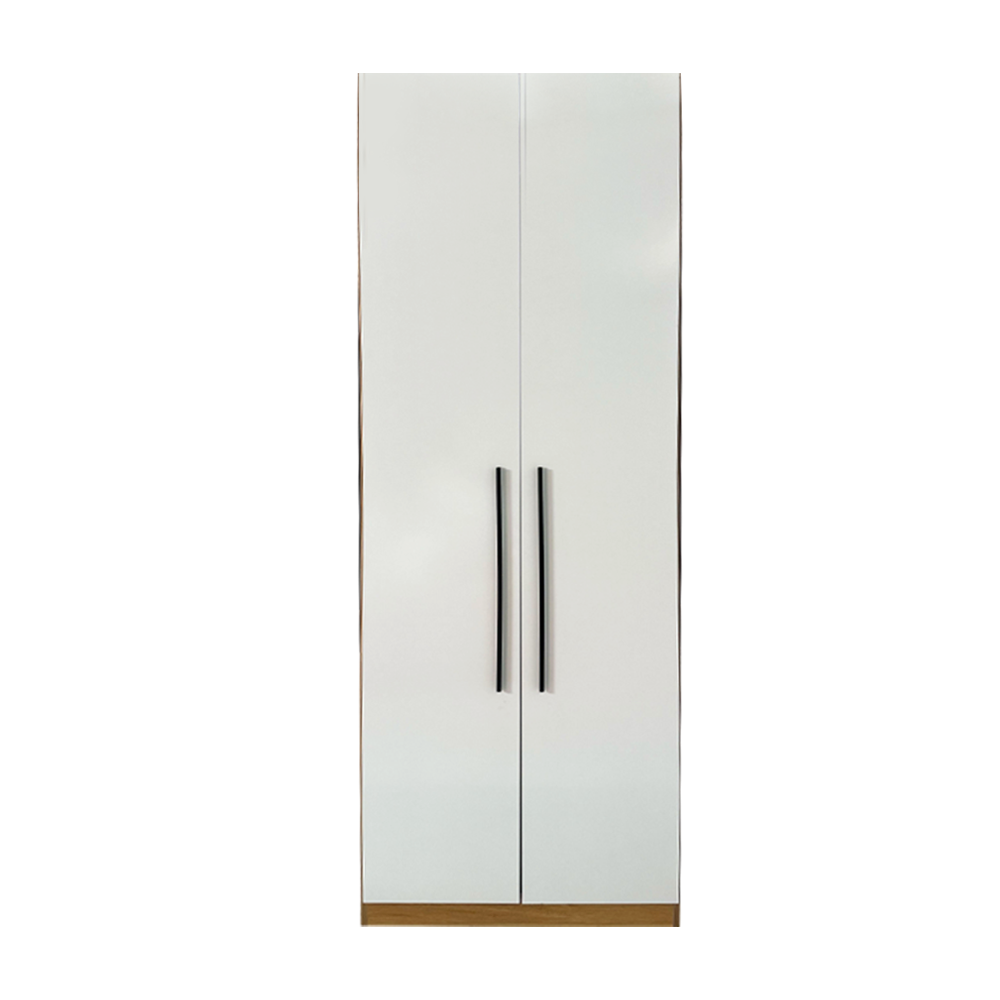 CLOSET BELIZZI L-800*D-500*H-2300 4 SHELVES+2 DOORS CASING OAK/DOOR WHITE