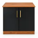 BASE CABINET CAMEROON I 800 MM 2 DOORS BLACK &  BROWN