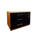 BASE CABINET CAMEROON II 1000MM 3DOORS+P.OUT BLACK &  BROWN