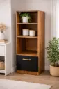 MINI TOWER CAMEROON III 600MM BLACK &  BROWN