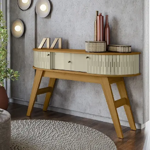 SIDEBOARD ESTORIL 2PTS / 1TIR NATURAL / OFF WHITE 