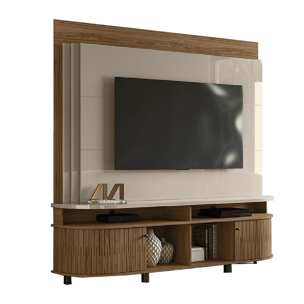 MEUBLE TV DAYTON 2PTS FENDI/NATURAL