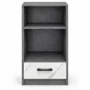 KITCHEN MINI TOWER NAOMI  GREY STONE AND MARBLE WHITE 