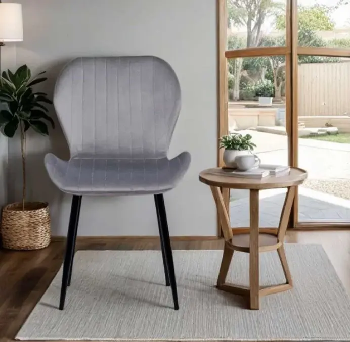 CHAISE DINING LAVONIA REF W-106-Z LIGHT GREY