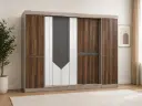 ARMOIRE NOVA 6 DRS DARK GREY 260 X 220  