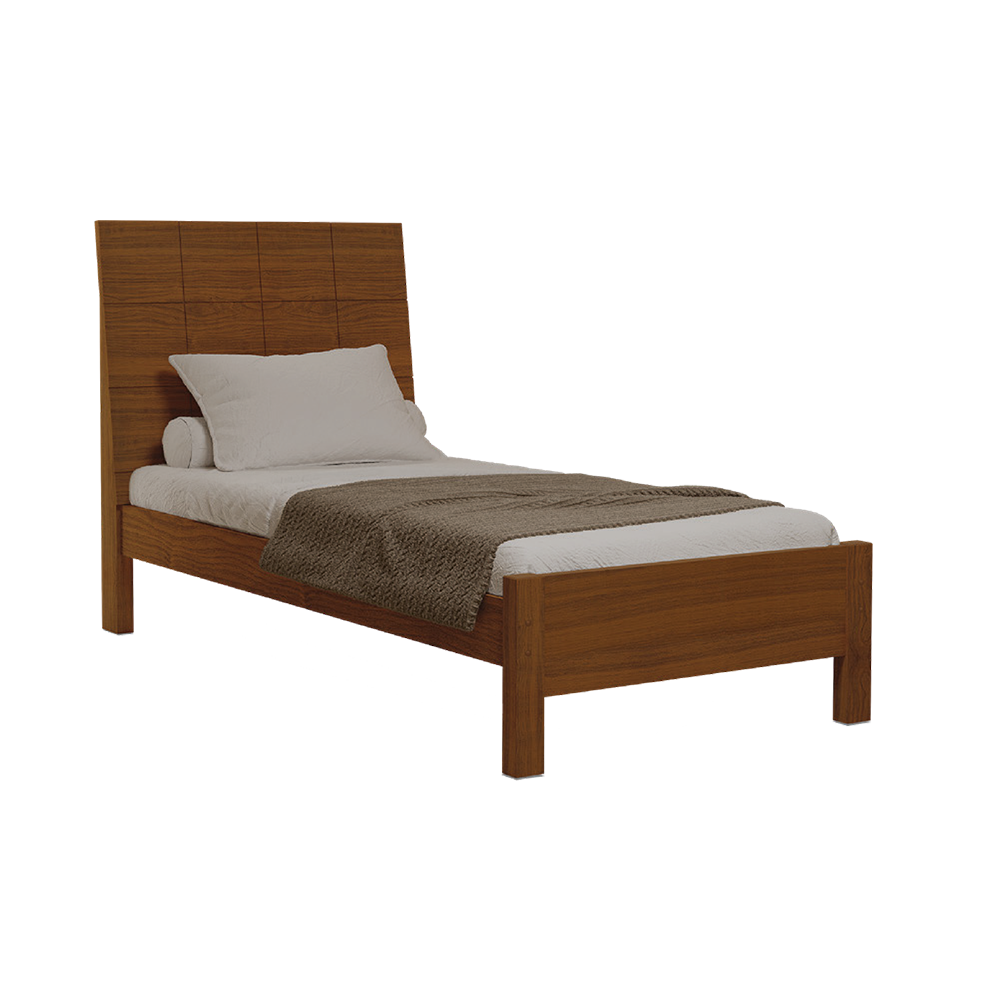 BED QUALITY II 3'0 0.90 X 1.90 HAZELNUT 