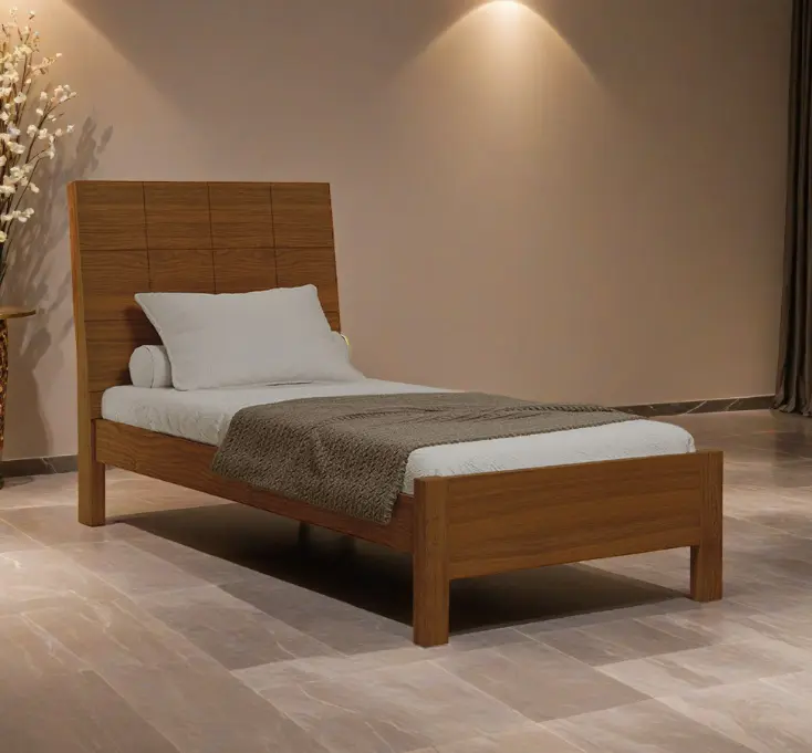 BED QUALITY II 3'0 0.90 X 1.90 HAZELNUT 