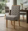 CHAISE ESTHER (2 IN 1) REF S39-539 DINING NATURE / CACAO