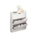 SHOE CABINET 3 SHELVES CASTELL WHITE
