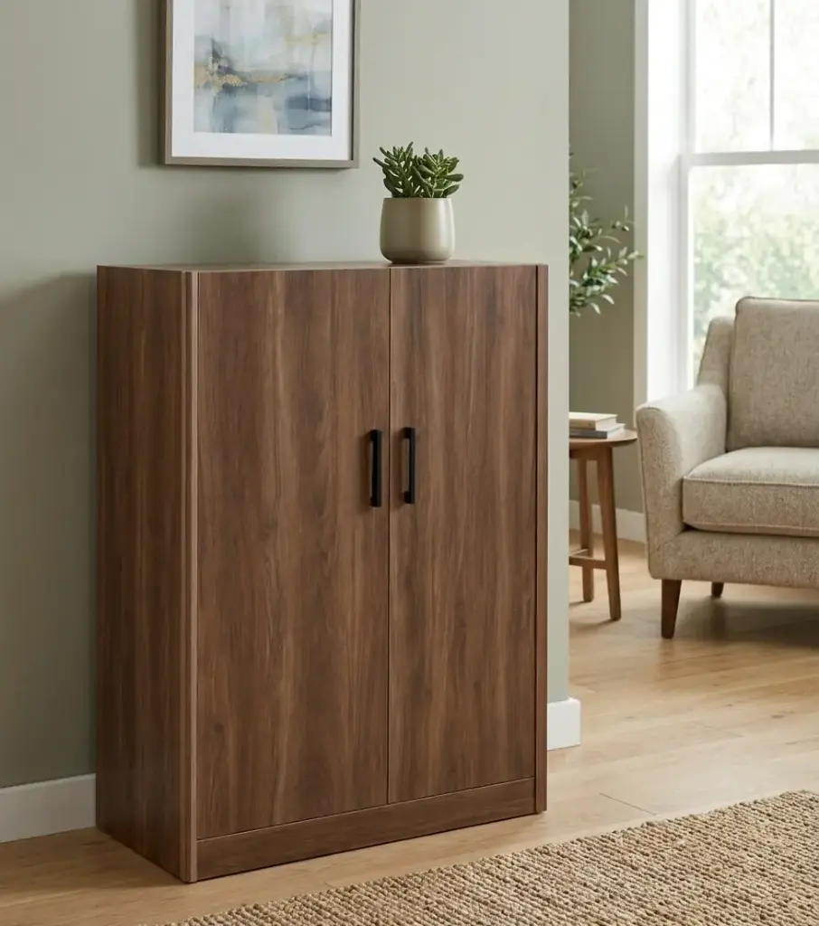 SHOE RACK GABANA DES 2 PTS BROWN