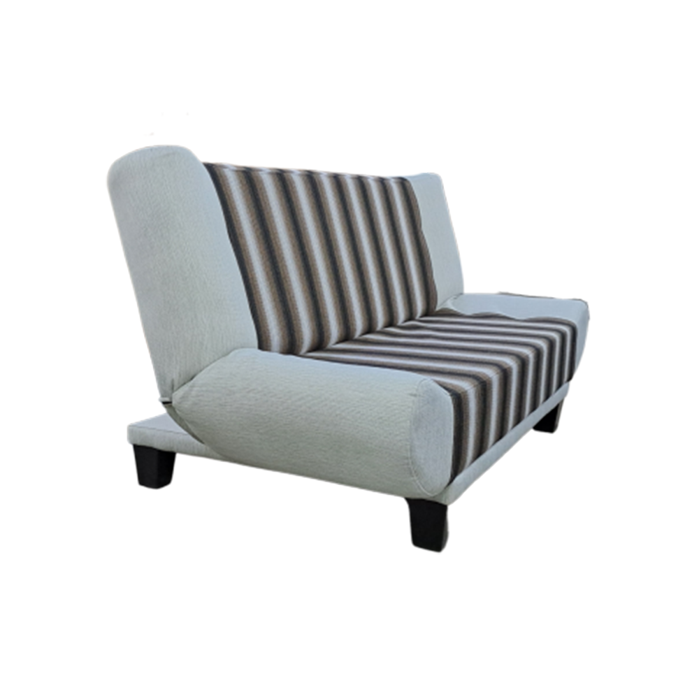 SOFA BED LAURIA 3 SEATER WITH MECHANISM X019-3/ZS2022A-3 MARRON/GRIS