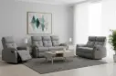 SOFA READFORD REF 8352# SET 321 RECLINER DARK GREY FAB REF XT-18 