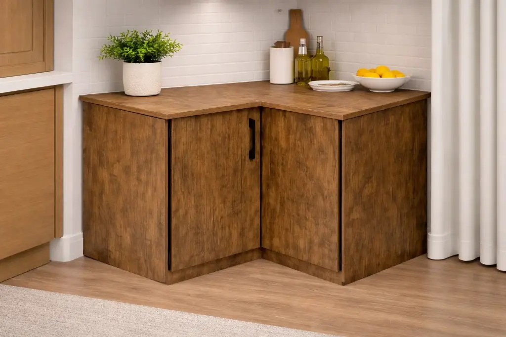 KITCHEN FANCY BASE UNIT 2 DOOR CORNER BASE SA163
