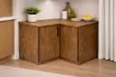 KITCHEN FANCY BASE UNIT 2 DOOR CORNER BASE SA163