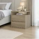 TABLE DE NUIT NAZARIO REF 12-94 2 TIRS RUSTICO 