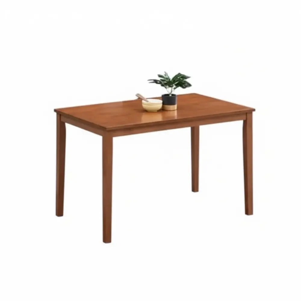 DINING TABLE BELGIUM 6 PLACES RECTANGLE MEDIUM BROWN 1400mm 