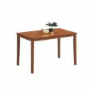 DINING TABLE BELGIUM 6 PLACES RECTANGLE MEDIUM BROWN 1400mm 