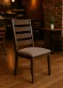 DINING CHAISE DENMARK ANTIQUE GREY FABRICS DARK BROWN