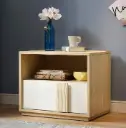 TABLE DE NUIT ESSINGTON REF DZ-19 1PT NEW BURLY WOOD / BEIGE MAT