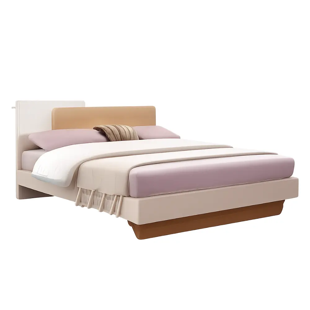 BED ROBSON REF DZ-26 (3PCS) 6'0 NEW BURLY WOOD / CREAM MAT