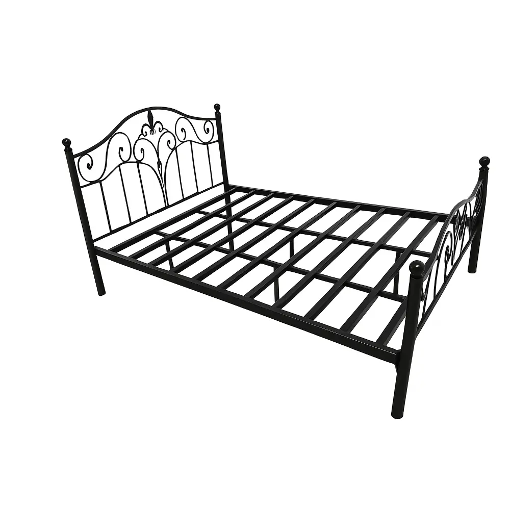 BED CODESA REF M-114 (DIY) 4'6 190 X 140 CM BLACK