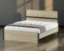 BED MONTREAL (3PCS) 5'0 SONOMA OAK & WALNUT