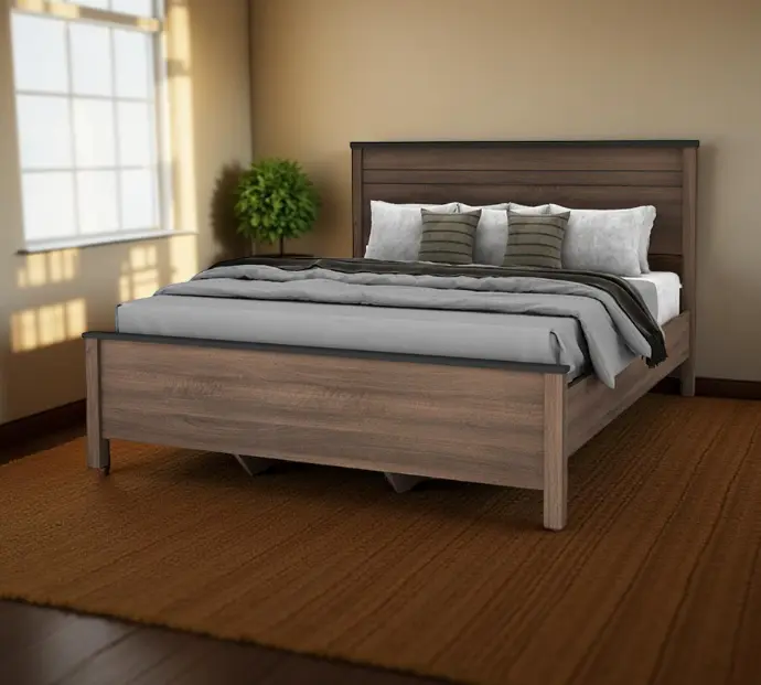 BED QUINTON (3PCS) 6'0 WALNUT