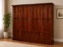 ARMOIRE KITKAT 4PTS TECK FONCEE