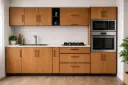 KITCHEN SET FANCY II PLYWOOD BROWN
