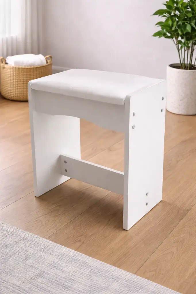 POUFF ASHBY WHITE