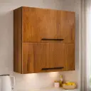 WALL FLAP FANCY IV 2 DOOR PLYWOOD BROWN