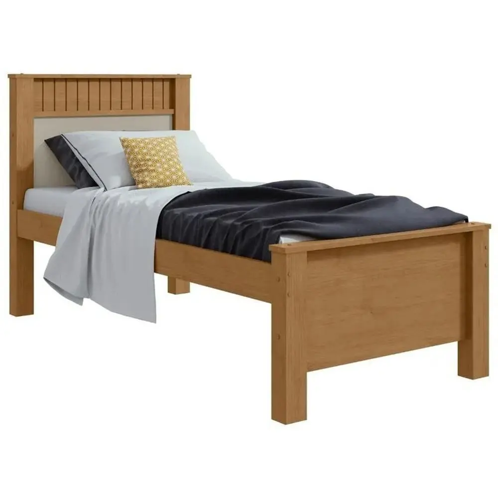 BED ATHENAS (3PC) 3'0 ALMOND CLEAN/OFF WHITE / ALMOND CLEAN