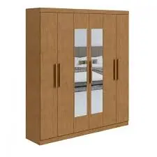 ARMOIRE JAZZ (4PC) 6 PTS + MIRROR IMBUIA NATUREL (copy)