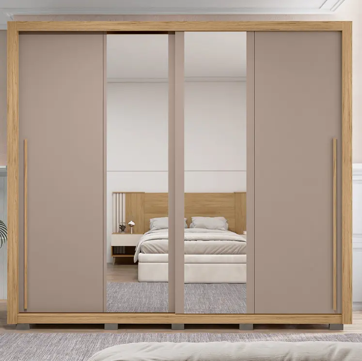 ARMOIRE PRATICUS LUX 2.4 (5PCS) 2PTS SLIDING BURITI / FENDI