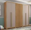 ARMOIRE NEW COMODUS 2.7 (7PCS) 6P BURITI / OFF WHITE