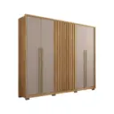 ARMOIRE NEW COMODUS 2.7 (7PCS) 6P BURITI / OFF WHITE