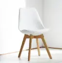 CHAISE DINING ASHER REF YWJ-6601 PP WHITE