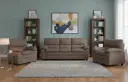 SOFA STATIONARY REF 9612B SET 321 BROWN (XT-4)