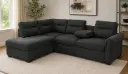 SOFA KAIFA REF SF2545 CORNER WITH STORAGE OTTOMAN + 2 PILLOWS GREY