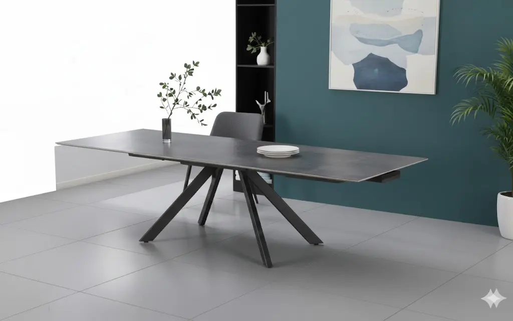 DINING TABLE CHESLEY (2PCS) REF DT-8009 EXTENSIBLE RECTANGLE