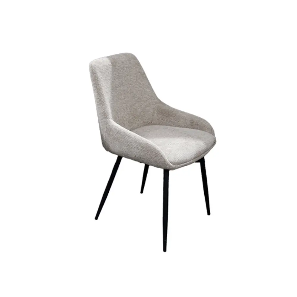 CHAISE DINING JULLY (2 IN 1) REF DC-6008 METAL FABRIC BEIGE