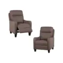 CHAISE CLAVET REF 8562# PUSH BACK BROWN (XT-4)