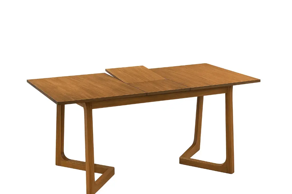 DINING TABLE ALSACE REF DT935 EXTENSIBLE RECTANGLE RT MEDIUM BROWN - 38491 