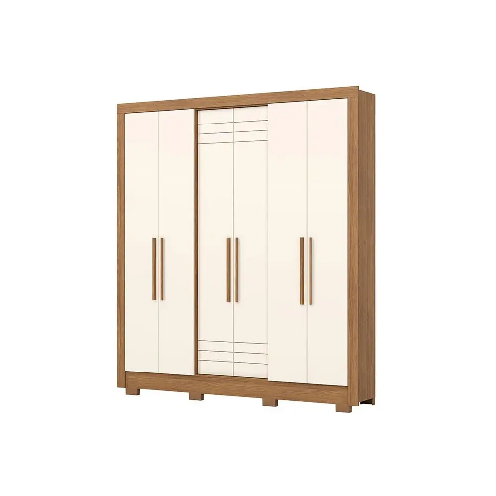 ARMOIRE CARLOTA REF B366-127 (2PCS) 6PTS NATURE/OFF WHITE