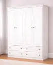 ARMOIRE AMERICANO REF I113-05 4PTS 4TIRS WHITE HP