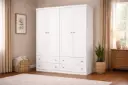 ARMOIRE AMERICANO REF I113-05 4PTS 4TIRS WHITE HP