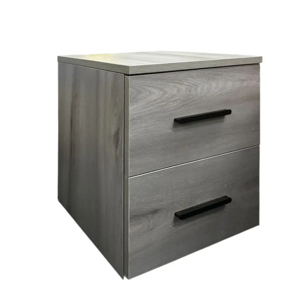 TDN MONROE 2 DRAWERS WITH SECRET LOCKER GREY 