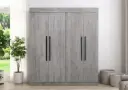 ARMOIRE NARDO II 4PTS REF DAUPH DARK GREY