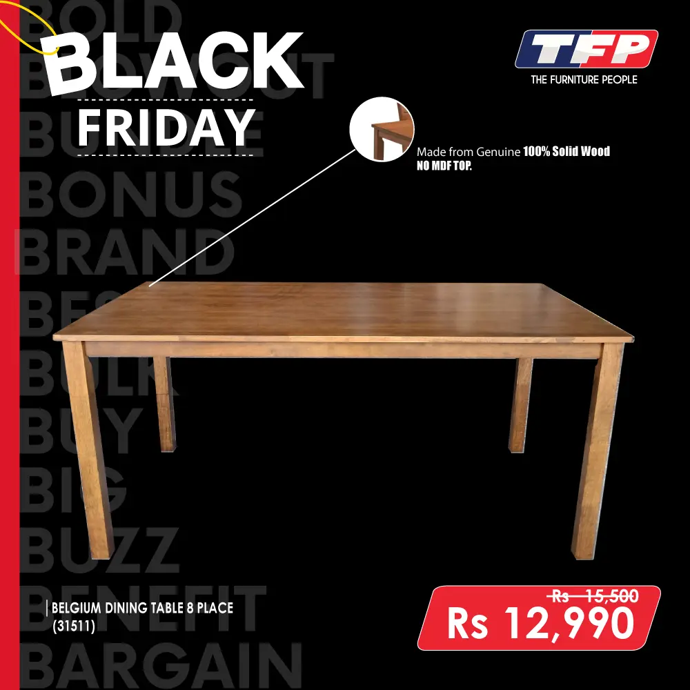 BELGIUM DINING TABLE 8 PLACES